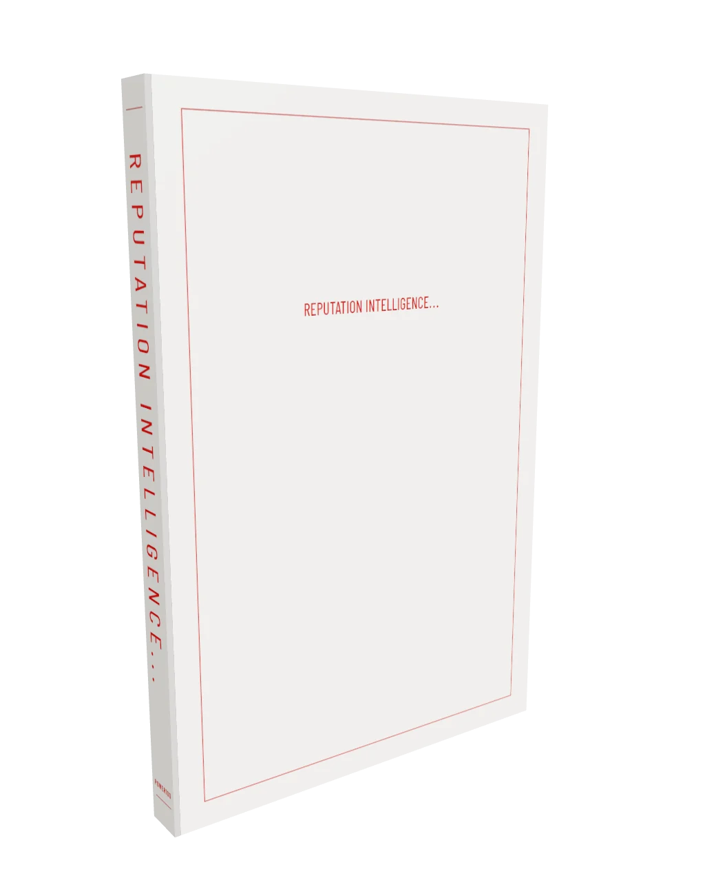 Reputation Intelligence by Greg Cummings, the hardcover, front and back