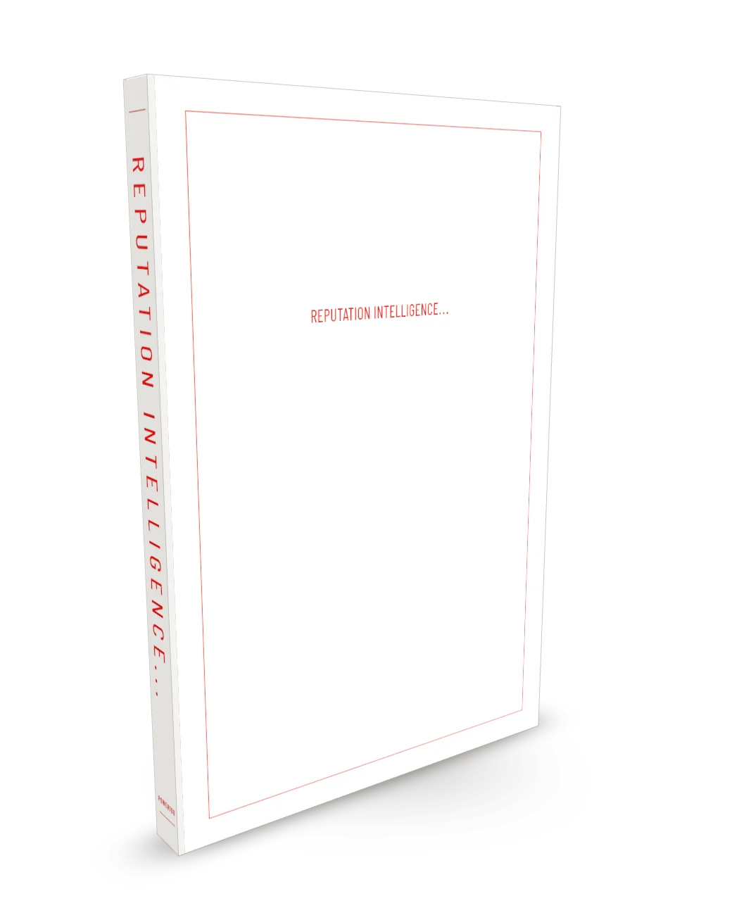Reputation Intelligence by Greg Cummings, the hardcover, front and back